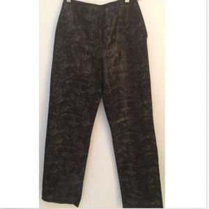 Danier Snake Skin Leather Pants Dark Brown Sz. 4